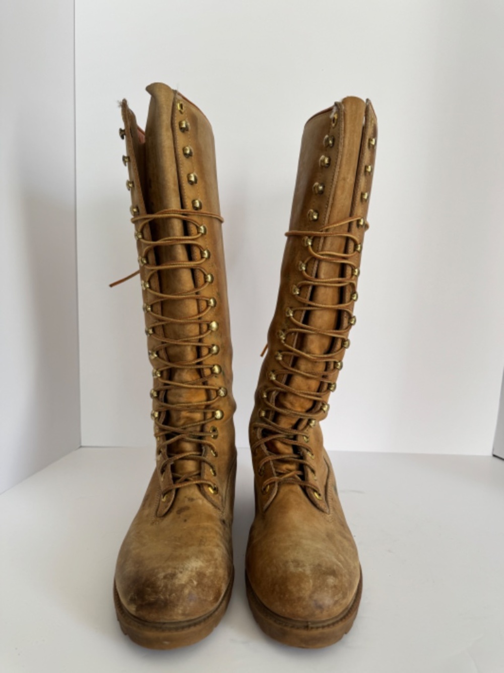 Rare Vintage 1990’s Timberland Knee High Leather Boots size 8 - Picture 4 of 15